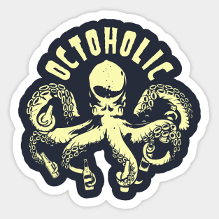 Octoholic Sticker